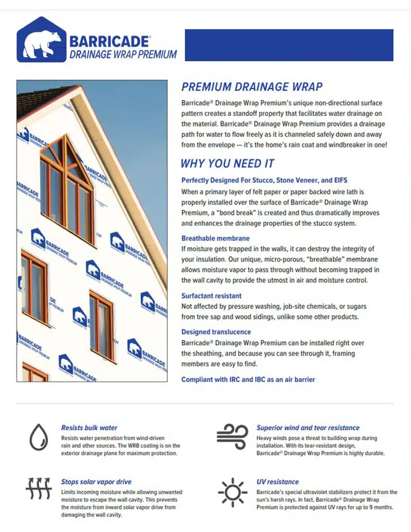BBP_Barricade-Drainage-Wrap-Premium_Brochure