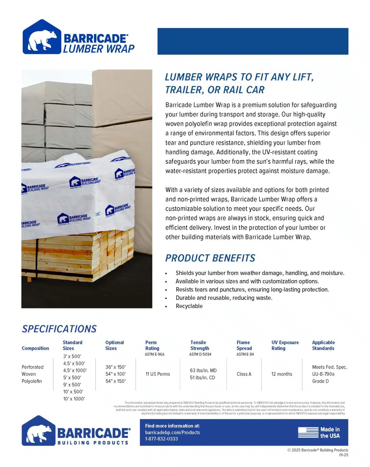 Barricade Lumber Wrap